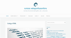 Desktop Screenshot of cursos.veteporlasombra.com