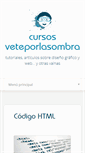 Mobile Screenshot of cursos.veteporlasombra.com