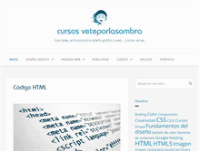 Tablet Screenshot of cursos.veteporlasombra.com